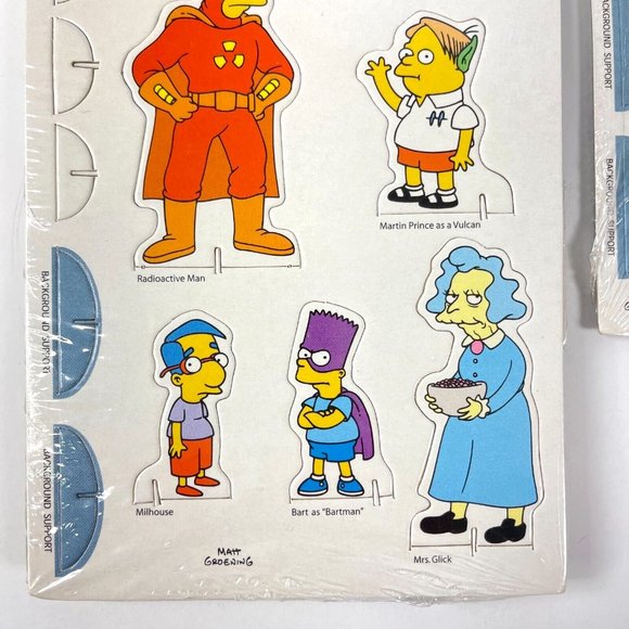 The Simpsons Vtg 4 Pop Out People 2001 Episode Sets Christmas Terror Comic Book - Picture 5 of 11